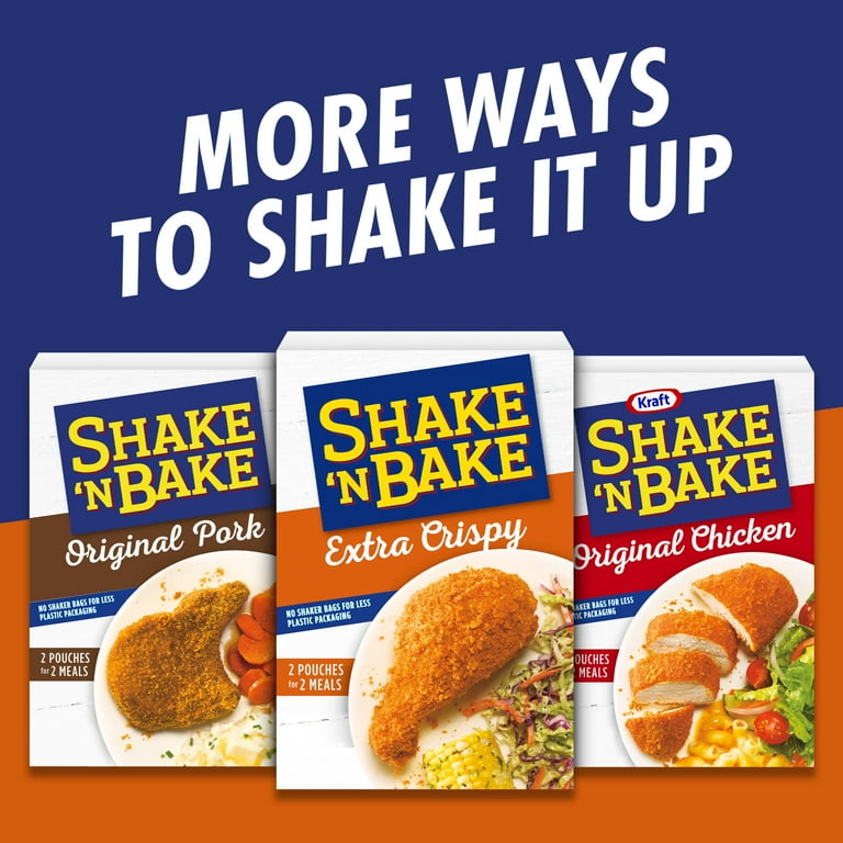 Shake 'N Bake Extra Crispy Seasoned Coating Mix 5 oz Box, 2 Packets for Crispy, Flavorful Chicken - Walmart.com Shake 'N Bake Extra Crispy Seasoned Coating Mix 5 oz Box, 2 Packets for Crispy, Flavorful Chicken - Walmart.com