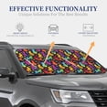 thumbnail image 4 of Saiise Colorful Cats for Foldable Car Sun Shades (2-Pack) Offer Sun Protection with an Easy-fold Design for Convenient Windshield Shading-Small, 4 of 6