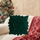 thumbnail image 5 of Funda de cojín navideña | Diseño floral rojo y verde | Funda de cojín para sofá de 50 x 50 cm | Decoración navideña | Funda de almohada de tela lavable para silla y cama, 5 of 6