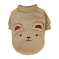 thumbnail image 1 of Mightlink Pet T-shirt Cute Embroidered Soft Comfortable Washable Dress Up Polyester Little Bear Appearance Pet Sweater for Teddy, 1 of 7