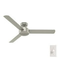 thumbnail image 6 of Hunter 52 inch Indoor Ceiling Fan No Light - Modern Ceiling Fan without Light, 3 Blades, Standard Mount, For Bedroom, Living Room, or Kitchen, Wall Control - Presto 50812, Matte Nickel, 6 of 17