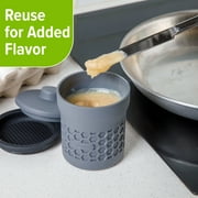 PrepSolutions Silicone Grease Keeper & Strainer with 2-Cup Heat-Resistant Capacity