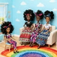 thumbnail image 7 of 12-Inch African Dolls with Long Hair, Joint Mobility, Removable Washable Clothing, Fashion Doll Toys for Girls, Perfect Birthday Christmas Gifts for Kids, 7 of 7