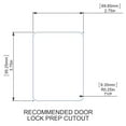 thumbnail image 3 of Global Link Classic Pro Travel Trailer Entrance Lock, White Powder Coat, 3 of 5