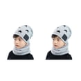 thumbnail image 4 of Sonducket Sombrero de invierno para niños Conjunto de calentador de cuello a prueba de viento de punto para niños Protección auditiva de Type1 NO1, 4 of 6