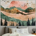 thumbnail image 2 of Shiartex  Mountain Tapestry Forest Tree Tapestry Sunset Tapestry Nature Landscape Tapestry Wall Hanging for Room Painting, 2 of 6