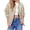Apricot, variant on Women Oversized Casual Fully Lined Zip Up Jacket Coats with Pockets