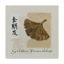Trademark Fine Art 'Bronze Leaf I Golden Friendship' Canvas Art by Chris Paschke