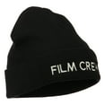thumbnail image 5 of Film Crew Embroidered Long Beanie - Black OSFM, 5 of 5