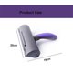 thumbnail image 3 of Sweeper Brush - Pet Hair Brush - Cat/Dog Hair Collector - Purple and Grey - For Sofa/Clothes/Car., 3 of 5