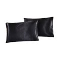 thumbnail image 4 of Fundas de almohada refrescantes Poliéster 1 par Fundas de almohada de tamaño estándar Fundas de almohada para viajes Boda Hotel Negro perfecl, 4 of 8