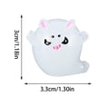thumbnail image 2 of Halloween Ghost Decor Cute Glow in The Dark Resin Figurine Spooky Small Indoor Home Decoration for Tiered Tray Desk Shelf 1 Piece, 2 of 3