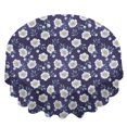 thumbnail image 2 of Pioneer Flower Floral Print Pattern Round Tablecloth 60 X 60 Inch, Wrinkle Resistant Wipeable Table Cloth for Kitchen Dining Picnic Patio Party, 2 of 6