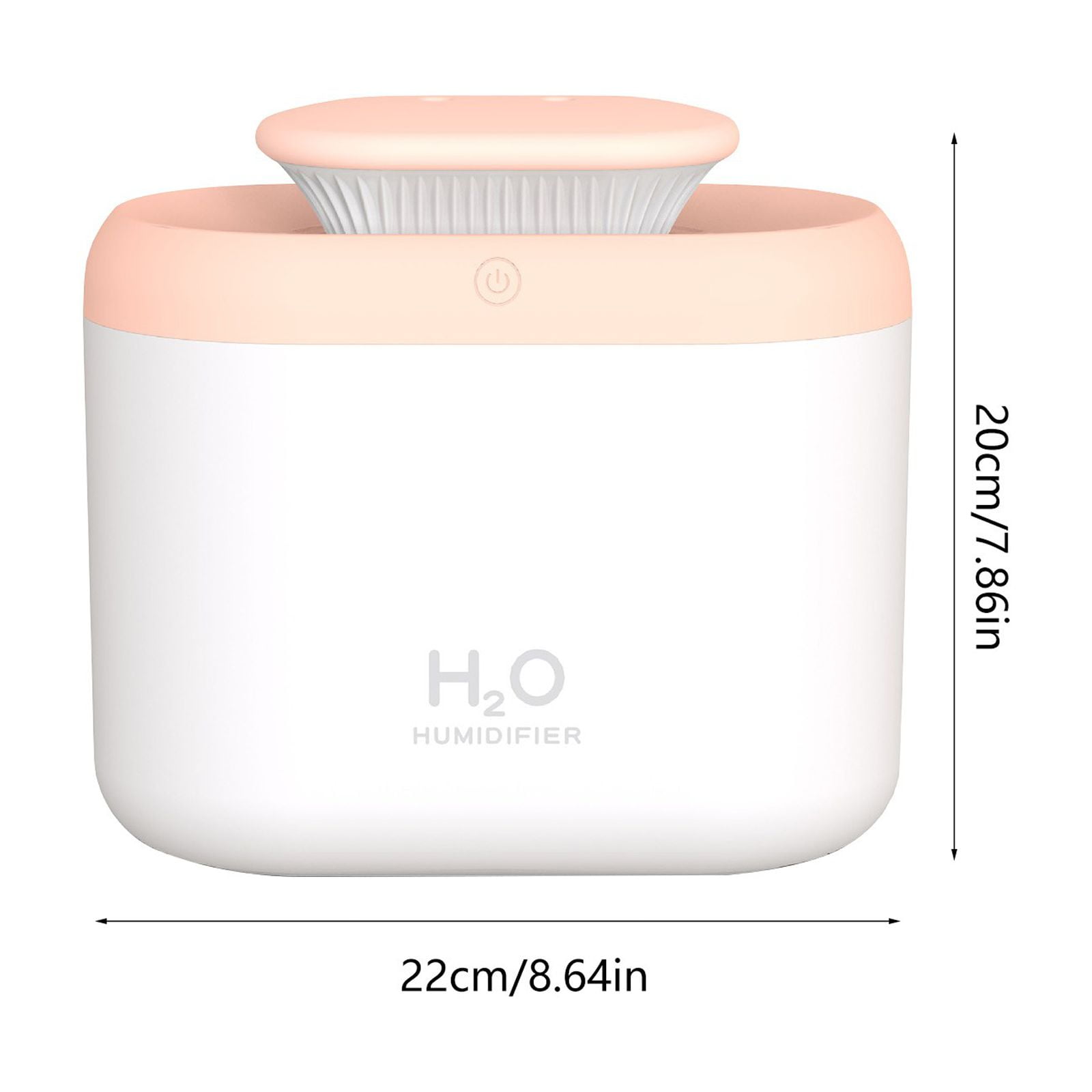 Xecvkr Mini Portable USB Humidifier Oil Diffuser Cool Mist Soft Night Light Quiet Air Purifierss Kids Bedroom Car Travel Home Desk Large Water Tank 1 Pc