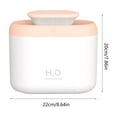 thumbnail image 4 of Nsxcdh Mini Portable USB Humidifier,Travel Oil Diffuser,Night Light,Plastic,Pink White,8.66x7.99x4.72in,Auto Shut Off,Quiet,For Bedroom Car Desk,Kids Humidifier, 4 of 9