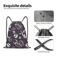 thumbnail image 4 of Goofa The Nightmare Before Christmas Print Drawstring Backpack Bag Sport Gym Sackpack Cinch Bags Drawstring Bags Draw String Sport Bag-Small, 4 of 6
