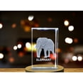 thumbnail image 3 of Stunning 3D Engraved Elephant Crystal | Unique Home Decor, 3 of 6
