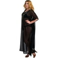 thumbnail image 5 of Miss Lavish London Women Ladies Hand Embroidered Caftans Beach Cover Ups Kimono Dress – Kaftan Style Maxi Dresses – 141 Black Color - Size UK 18-22, 5 of 6