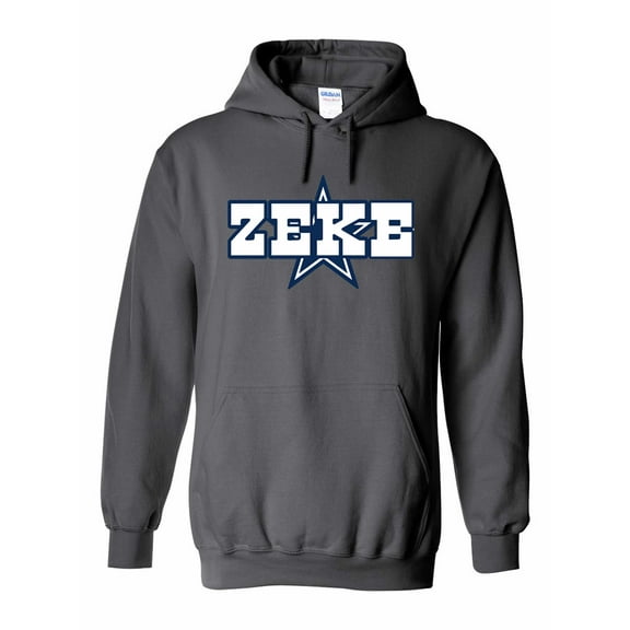 CHARCOAL Dallas Ezekiel Elliott "Zeke Logo" Hooded Sweatshirt ADULT