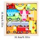 thumbnail image 2 of Wooden Puzzle Vehicle Food Number Cognition Learning Educational Toy for Shape Color Recognition Early Development, 2 of 2