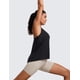 thumbnail image 4 of Camiseta sin mangas CRZ YOGA Racerback Yoga para mujer negra, talla XL, 4 of 5