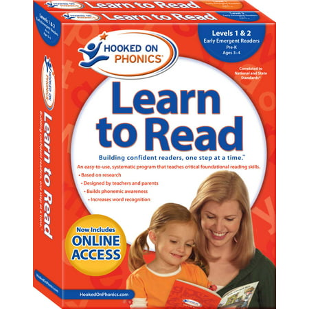 Hooked on Phonics Learn to Read - Levels 1&2 Complete : Early Emergent Readers (Pre-K | Ages