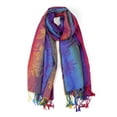thumbnail image 1 of INSPIRE CHIC Large Tassel Wrap Floral Gradient Color Scarf for Women Pink, 1 of 6