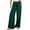Green, variant on Patlollav Womens Casual Wide Leg Pants Flowy Adjustable Tie Knot Elastic Waist Trousers with Pockets
