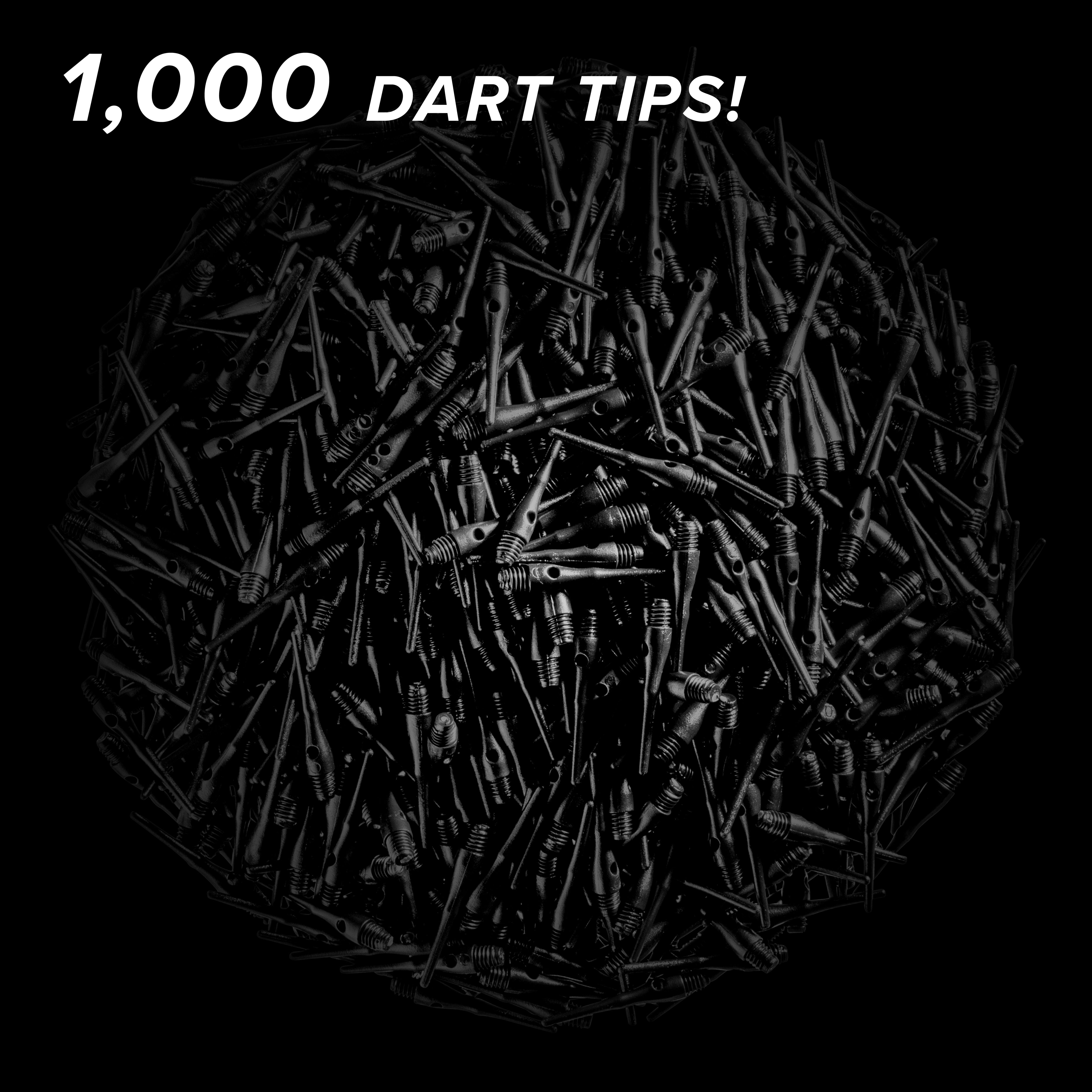 Viper Tufflex III 2BA Black 1000Ct Soft Dart Tips