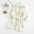 thumbnail image 2 of EDFBUYKRS Peignoirs de Bain en Flanelle pour Bébés Garçons Filles, 2 of 2