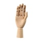 thumbnail image 2 of Figura de maniquí Artista Mano de maniquí Mano de madera Maniquí Medio, 2 of 9