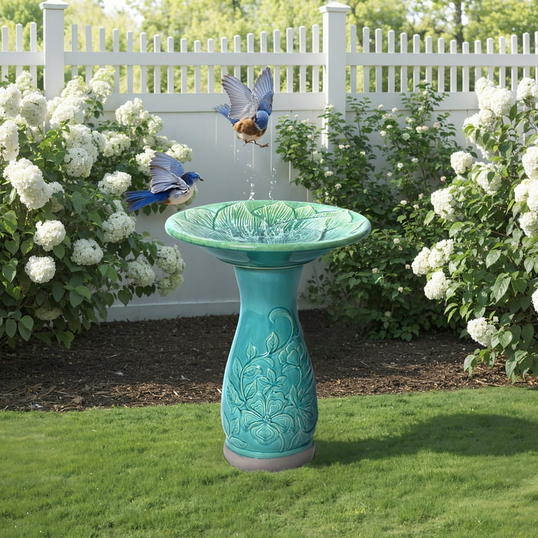 Turquoise Bird Bath: Stunning Garden Decor Ideas to Inspire
