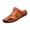 Brown_014, variant on Mens Casual Leather Sandals Summer Beach Slipper Comfort Breathable Shoes Fashion Lightweight Trail Water Sandal Adjustable Brown 8 (EU-41)