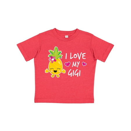 

Inktastic I Love My Gigi with Pineapple Gift Toddler Toddler Girl T-Shirt
