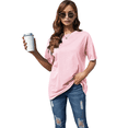 thumbnail image 2 of Camiseta Básica de Corta con Cuello en V, Color Rosa, Talla S, 2 of 5
