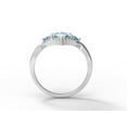 thumbnail image 4 of 4.06 Cts Square Blue Topaz 925 Sterling Silver Women Cocktail Mother's Day Gift Ring, 4 of 5