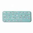 thumbnail image 1 of Alphabet Computer Mouse Pad, Print of Nursery Themed Graphic of Z with Whimsical Cow Printed Letters, Rectangle Non-Slip Rubber Mousepad Large, 31" x 12", Pale Blue Grey Blush, by Ambesonne, 1 of 2