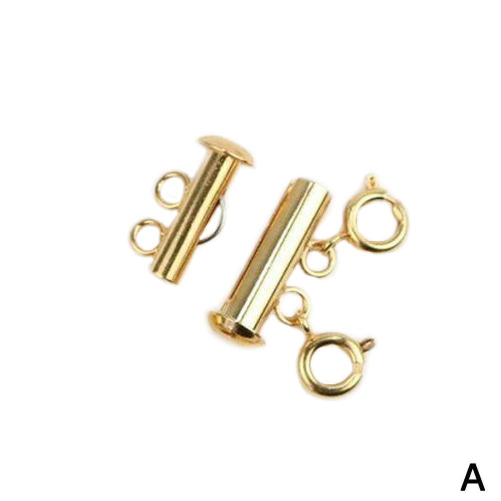 4 Strand Necklace Separator Clasp 14k 18k Solid Gold , Multiple