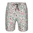 thumbnail image 4 of Kdxio Fairy Floral Pattern Mens Casual Shorts - Drawstring Summer Beach Sports Shorts for Men, 4 of 9