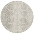 thumbnail image 2 of Safavieh Madison Leighton Geometric Area Rug, Ivory/Silver, 3' x 3' Round, 2 of 12