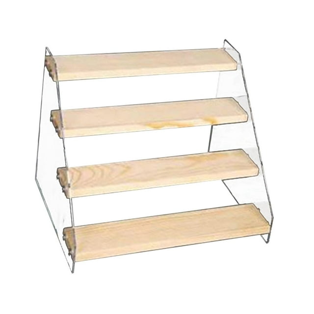 kurtrusly Shelf Riser For Cupcakes Perfumes Figures Clear Acrylic Display Easy Organization Long Lasting Cupcake Display Stand
