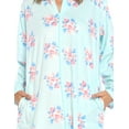 thumbnail image 5 of Casual Nights Women's Printed Zipper Front Micro Fleece Robe Duster, 5 of 5
