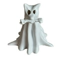 thumbnail image 2 of Halloween Ceramic Candle Holder White Decorative Tea Light Holder, 2 of 7