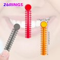 thumbnail image 2 of 80 Pieces Multi-Color Orthodontic Ligature Ties Orthodontic Elastic 2080 O-Rings Braces Bands, 2 of 7