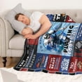 thumbnail image 2 of Football Blanket for Boys Adults,Soft Sports Throw Blanket for Men,I''d Rather Be Playing Football,Football Blanket Gifts for Football Players/Lovers for Couch Bed Sofa Home Decor 40"x50", 2 of 6