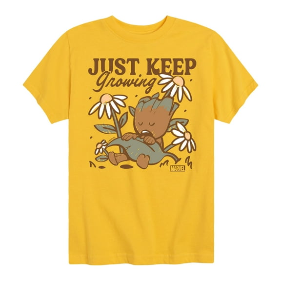 Marvel Guardians of the Galaxy - Groot Keep Growing - Toddler And Youth Short Sleeve Graphic T-Shirt