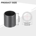 thumbnail image 2 of 8 Pack Sleeve Bearing Plastic Bushings ID 12mm x OD 14mm x Length 15mm POM Wrapped Oilless Bushing, Black, 2 of 7