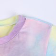 thumbnail image 6 of Xudanell Toddler Girl Summer Clothes Short Elastic Waist Pullover Tie Kids Tie-Dye Set Sleeve Set Toddler Girls Clothes Yellow 3-4 Years, 6 of 9