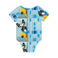 thumbnail image 2 of Daiia French Bulldog Dog in a Bathtub Printed Unisex-Baby Short Sleeve Onesies Bodysuits Baby Climbing Clothes Soft and Comfortable Romper with Expandable Shoulder Design-9M, 2 of 8