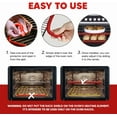 thumbnail image 6 of Oven Rack Shields Extra Long 22” Red (2 Pack) - Heat Resistant Oven Rack Protectors - Prevents Hand and Arm Burns, Food Grade Silicone Oven Rack Cover - Full Length Fit on Standard-Sized USA Ovens, 6 of 8